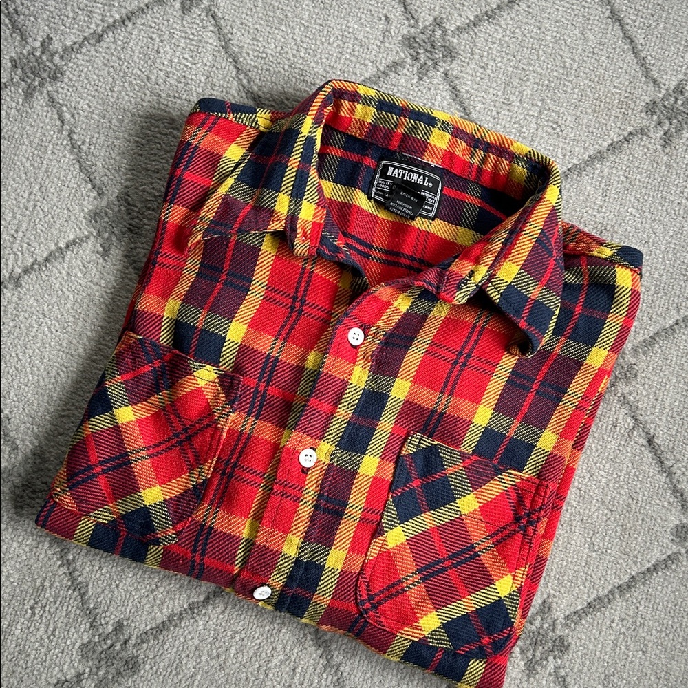 Vintage National Outfitters Plaid Flannel Shirt
